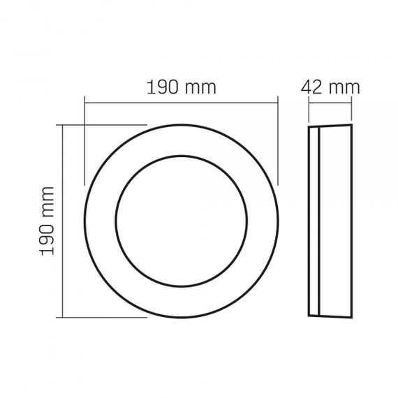 LED світильник ART IP65 круглий VIDEX 15W 5000K Black | Зображення 5