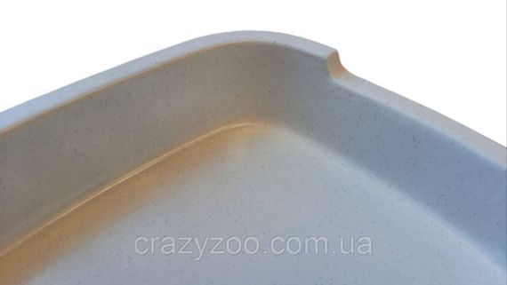 Туалет для котів білий 37x27x6 см 6215 | Зображення 1