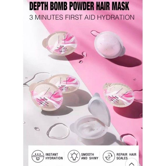 Набор масок для волос с экстрактом розы Zhi Yang Moisturizing Nourishing Hair Mask, 7х12 мл | Зображення 1