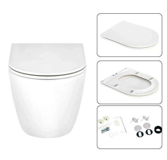 Набір Qtap Nest 4 в 1 підвісний унітаз Scorpio Ultra Quiet 520x365x365 + комплект інсталяції QT1433053EUQW45162 | Зображення 3