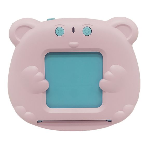 Кишенькова абетка Монтессорі "Ведмедик" 1715, 112 карток у коробці Рожевий