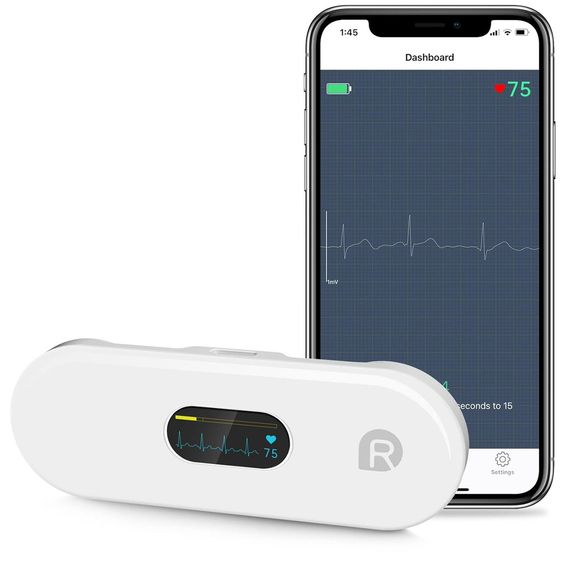 Персональный Bluetooth кардиомонитор ЭКГ Wellue DuoEK-S мониторинг от 30 секунд до 5 минут, мониторы сердечног | Зображення 2