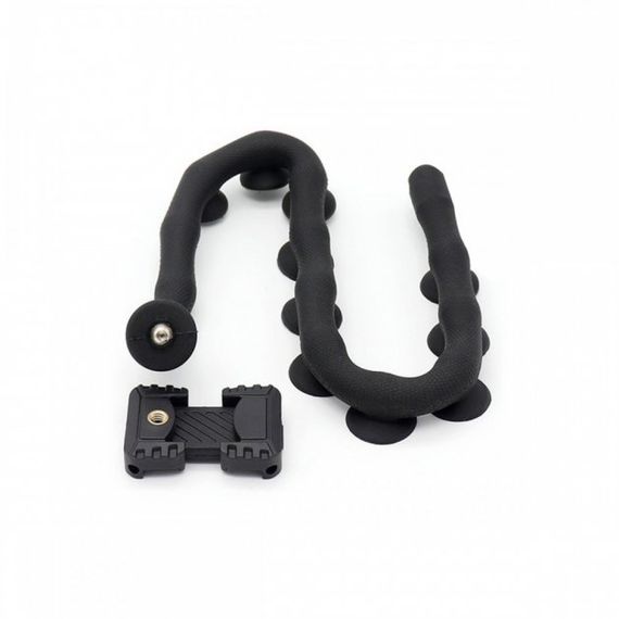 Гнучкий тримач для телефону з універсальними присосками Cute Worm Lazy Holder. Колір: чорний SH-31 | Зображення 5