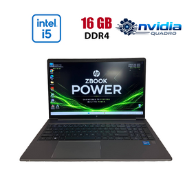 Мобильная рабочая станция Б-клас HP ZBook Power 15 G8 / 15.6" (1920x1080) IPS / Intel Core i5-11500H (6 (12) ядер по 2.4 - 4.6 GHz) / 16 GB DDR4 / 256 GB SSD / nVidia Quadro T1200, 4 GB GDDR6, 128-bit / WebCam б/в
