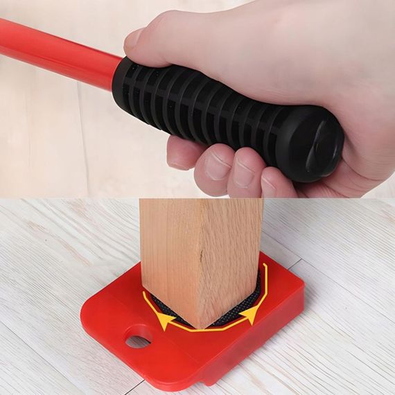 Набір для переміщення меблів 5в1, до 150 кг, MOVING HELPERS / Переносний підйомник для легкого траспортування / Домашній домкрат | Зображення 6