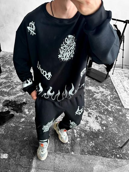 Костюм світшот штани ДТФ | Зображення 1