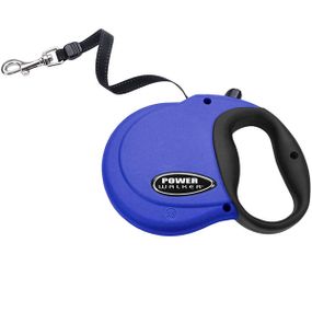Рулетка Coastal Power Walker Retractable Leash до 7.3 кг, лента 3.6 м, синяя