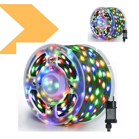 Гірлянда РОСА кольорова з пультом, зелений дріт 50 м від мережі 500 диодів XPRO (46861-91011_251) | Зображення 2