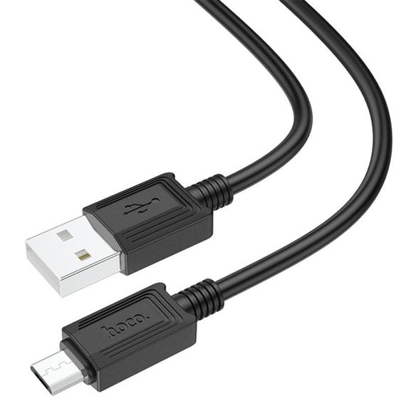 Дата кабель Hoco X73 Ferry USB to MicroUSB 2.4A (1m) Black | Зображення 2