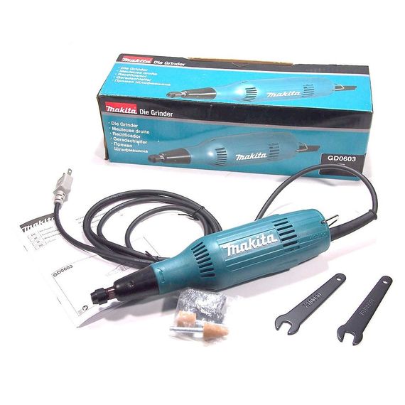 Шліфмашина пряма мережева Makita GD0603 (240 Вт, 6 мм, 28000 об/хв) | Зображення 6