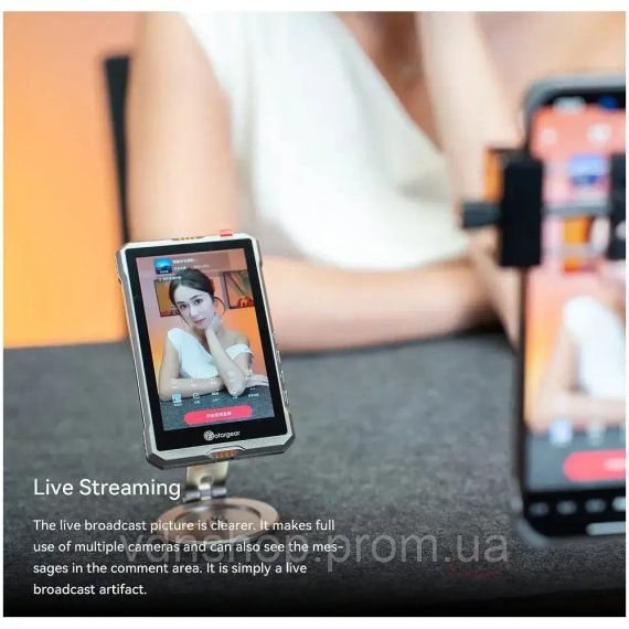 Магнітний екран/монітор для смартфонів з динаміками на задню панель телефону для селфі та блогу Fotorgear X40 | Зображення 4