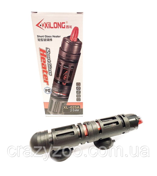 Обігрівач для акваріума Xilong XL-025A з терморегулятором 25 Вт 19 см