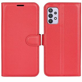 Чохол книжка з кишенями для карт на Samsung Galaxy A53 колір Червоний