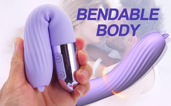 Вибромассажер с функцией подогрева Boss Series Fox фіолетовий sexstyle | Зображення 6