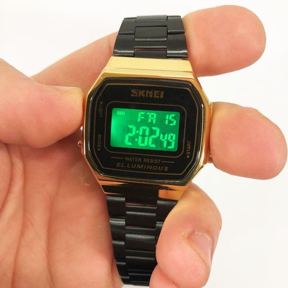 Часы наручные мужские SKMEI 1647GDBK, фирменные спортивные часы, оригинальные мужские часы | Зображення 1