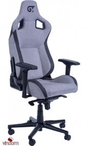 Кресло геймерское GT RACER X-8005 Light GrayBlack Suede