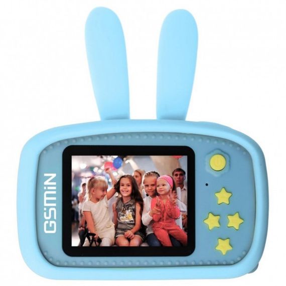 Дитячий фотоапарат Зайчик Baby Photo Camera Rabbit ∙ Дитяча фото відео камера ∙ Таймер ∙ Вбудовані режими з масками та стікерами | Зображення 3