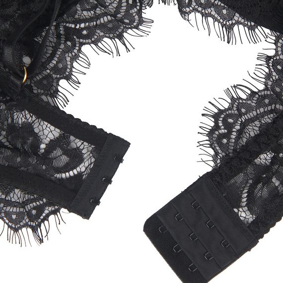 Кружевной комплект, лиф и трусики с поясом Star Night, чёрный, XS-S sexstyle | Зображення 6