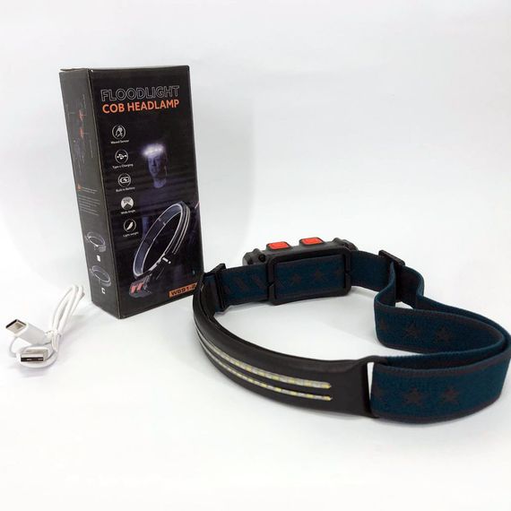 Ліхтар на голову з розсіяним світлом BL-W691-2COB, Налобний ліхтар з акумулятором BO-17 | Зображення 8