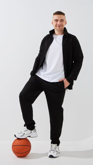 Спортивний костюм чоловічий GENUA G01208-0003 2XL Чорний shop (2000999419225)