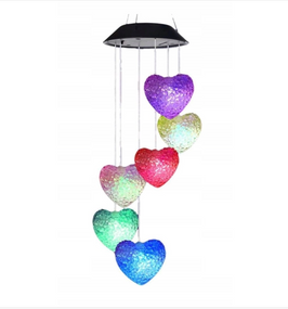 Наружная садовая гирлянда от солнечной батареи в форме сердца