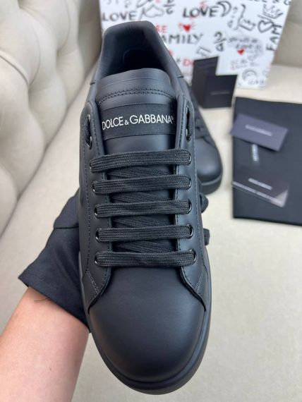 Кросівки Dolce Gabbana Portofino чорні ob402 | Зображення 2