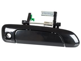 Honda City (06-09) передняя правая наружная ручка с отверстием черный глянец, Хонда Сити