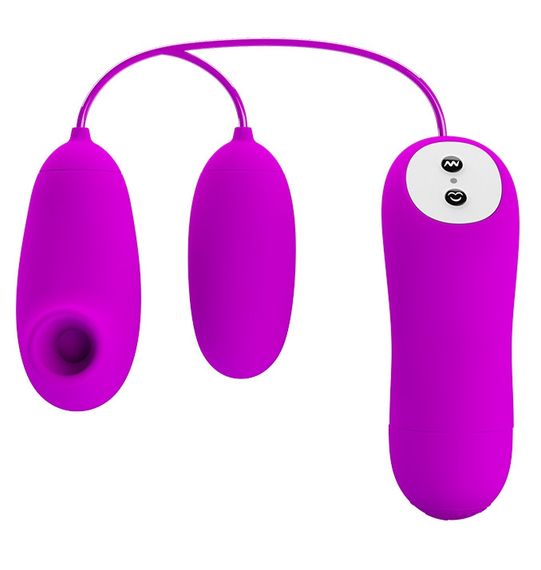Вакуумний стимулятор з віброяйцем PRETTY LOVE - SUCTION & VIBRO-BULLETS, BI-014925 Sex Aura | Зображення 2