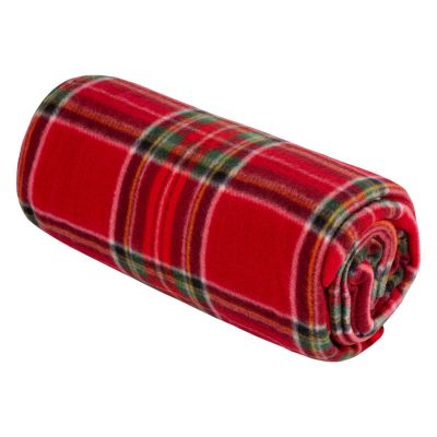 Плед Ardesto Christmas Fleece 130x160см, 100% поліестер, клітинка, червоний (ART0717PB) | Зображення 1