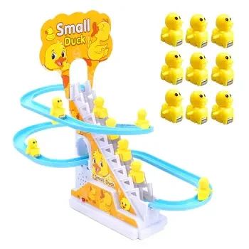 Ігровий центр гірка-трек із підіймачем Small-Duck інтерактивна іграшка ковзні качки з музикою | Зображення 4