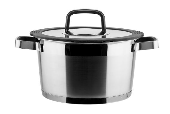 Набор кухонной посуды Vinzer Moderno 50031, 9 предметов нержавеющая сталь, для индукции | Зображення 4