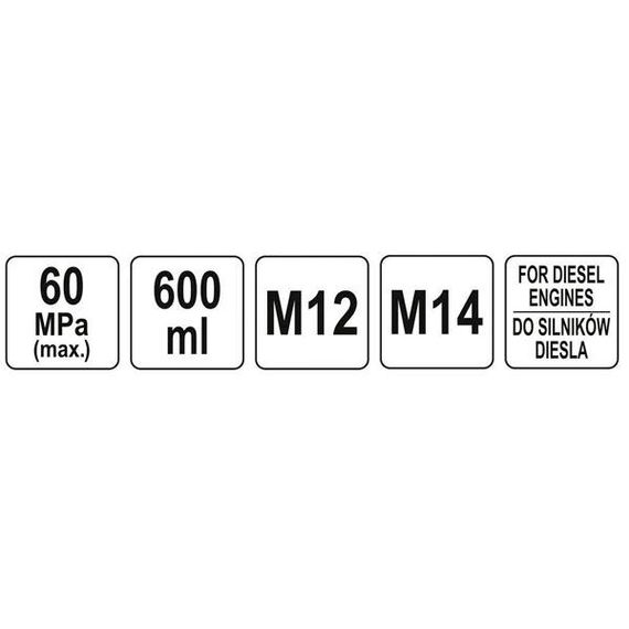 Стенд для перевірки форсунок 600 бар 600 мл YATO YT-72963 | Зображення 5