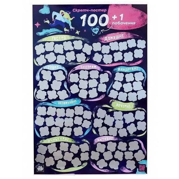 Скретч постер Fun Games "100+1 побачення" (UKR) sexstyle
