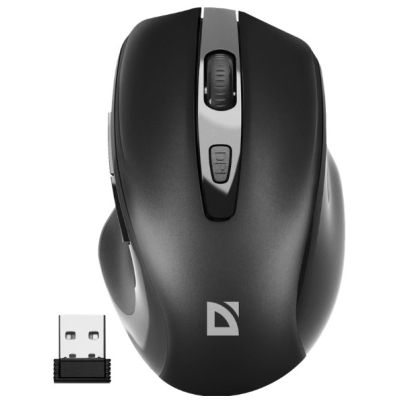 Мышка Defender Prime MB-053 Silent Wireless Black (52053)