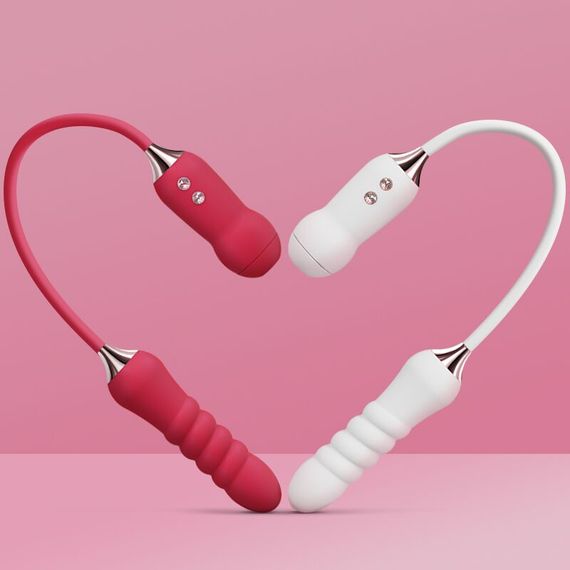 Пульсатор с вакуумным стимулятором KISTOY Cathy White на гибкой сцепке | Зображення 6