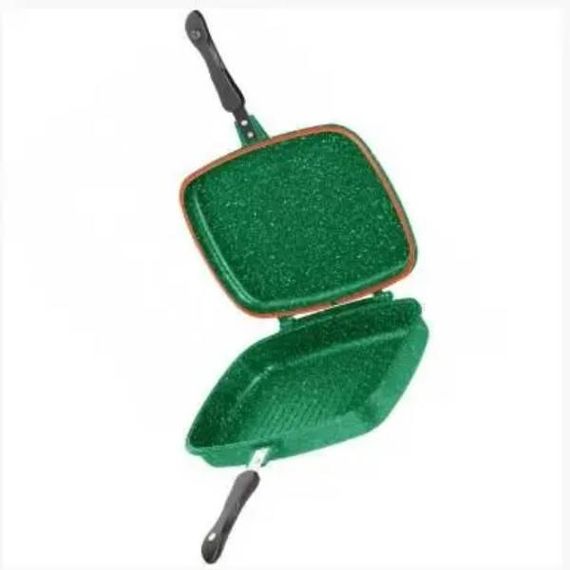 Сковорода гриль двойная BN-555 Зеленая