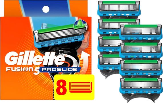 Сменные кассеты для бритья Gillette Fusion5 ProGlide Power (8 шт.) США | Зображення 1
