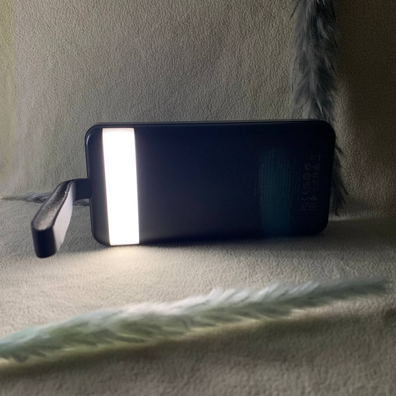 Павербанк Hoco J123B 30000mAh 22.5W — зовнішній акумулятор PD20W + QC3.0 з LED-лампою, 3 USB + Type-C, швидка зарядка | Зображення 1