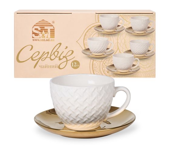 Сервіз чайний SNT Golden Anfen 04-001-004 12 предметів