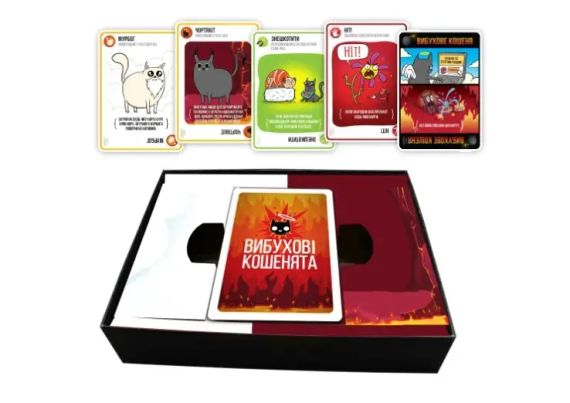 Настольная игра Взрывные котята: Добро и Зло (Exploding Kittens: Good Vs Evil) укр. | Зображення 3