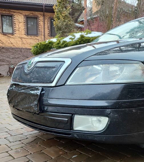 Зимова накладка на решітку (нижня) Глянцева для Skoda Octavia II A5 2006-2010рр | Зображення 1