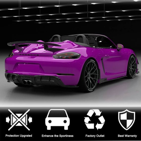 Боковые Пороги V2 (2016-2019, Карбон) для Porsche Boxster/Cayman 982 (718) 2016- гг | Зображення 1