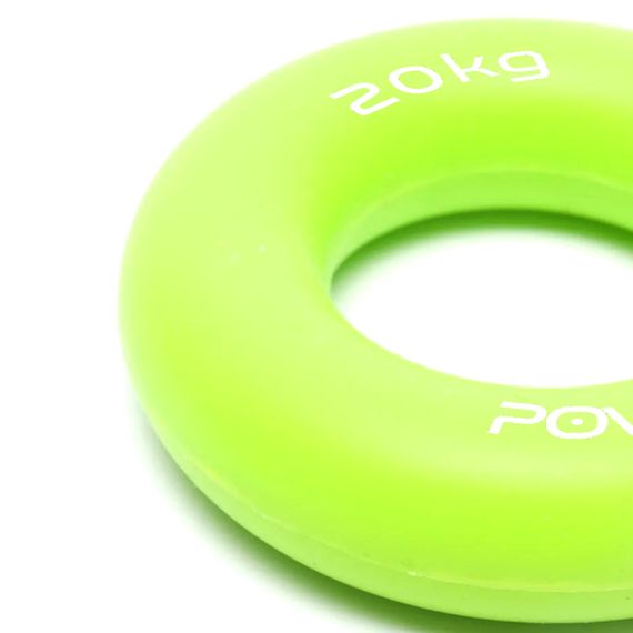 Еспандер кистьовий силіконовий PowerPlay PP-4324 Hand Grip Ring Medium 20 кг. Зелений | Зображення 3