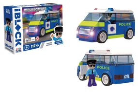 Конструктор IBLOCK JUNIOR KH41/002/4 Police Van 117 деталей, коробка р. 24x16x6 см Kids hits