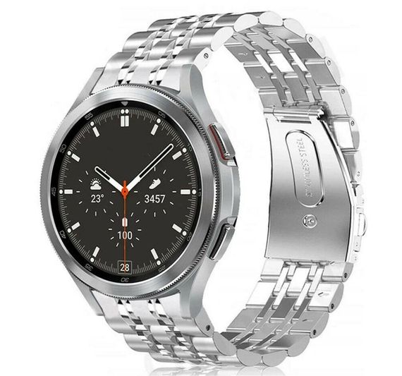 Металлический ремешок Primolux Steel Link для часов Samsung Galaxy Watch 4 Classic 46mm - Silver