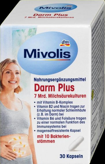 Пробіотик "Mivolis" з 7 мільярдами біфідобактерій для кишківника та роботи імунної системи, 30 шт., Німеччина | Зображення 3