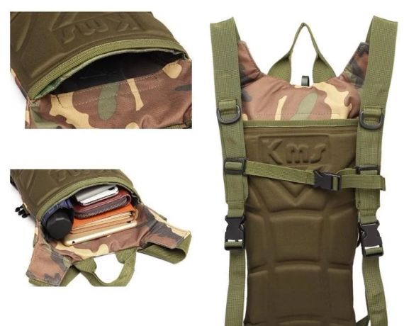 Гідатор тактичний на 3 літри Мультикам, Військовий гідратор для води KMS   знижка | Зображення 5