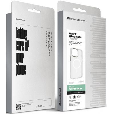 Чехол для мобильного телефона Armorstandart Unit MagSafe Apple iPhone 12 Pro Max Matte Clear Silver (ARM70443) | Зображення 5