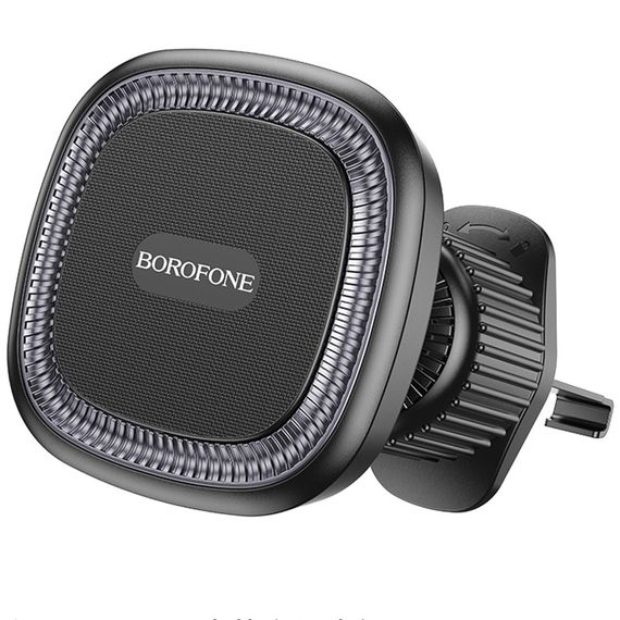 Автотримач Borofone BH96 NT Ice ring magnetic (air outlet) Black / Gray