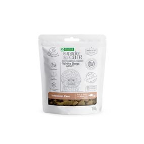 Лакомство для собак с белым окрасом шерсти Nature's Protection Superior Care White Dogs Intestinal Care с белой рыбой 150 гр